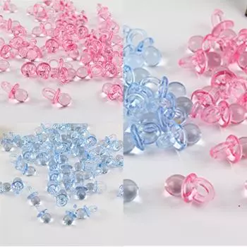 Мини прозрачная игрушка-пустышка для малышей с узлом blue