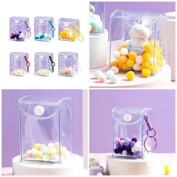 Мини прозрачный ПВХ брелок сумка кукольный витрина модный брелок из ПВХ материал подарок для любителей игрушек и модниц белый