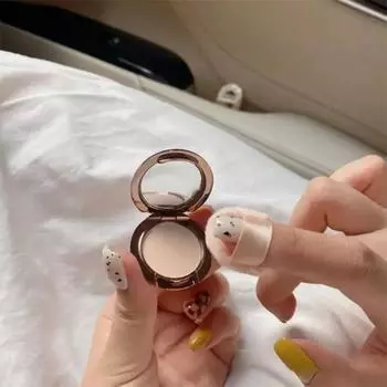 Мини-пудра для установки пудры, сухая пудра для макияжа, водостойкий консилер, длительный контроль жирности, натуральные осветляющие кожу пуховки для пудры 01 Bright White