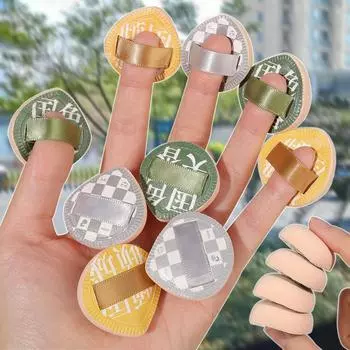 Мини-пуховка для пальцев, профессиональная косметическая подушечка, консилер, пуховка для тонального крема, набор пуховок для пальцев, набор губок для макияжа, инструменты для красоты