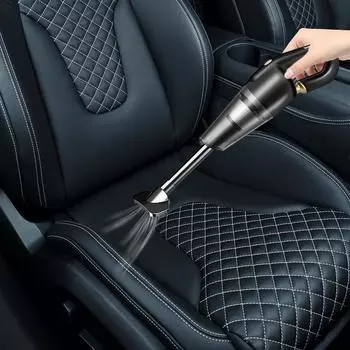 Мини-пылесос беспроводной 120 Вт пылесос высокой мощности удобный беспроводной пылесос с 9500 Па сильным всасыванием для автомобиля белый