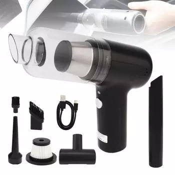 Мини-пылесос для автомобиля, беспроводной ручной пылесос, 2 в 1 перезаряжаемый пылесос и воздуходувка с пылеудаляющим устройством 5500 Па для автомобиля и дома