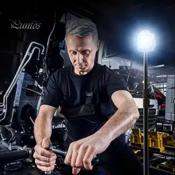 Мини-рабочий фонарь с магнитным креплением, 6 режимов, 4 регулируемые цветовые температуры, USB-перезаряжаемый, подвесной светильник для кемпинга и походов, аварийный ремонтный фонарь серый