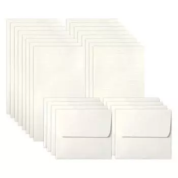 Мини-радужные пастельные канцелярские принадлежности 16стр + конверт 8стр набор, кремовый, 1 набор