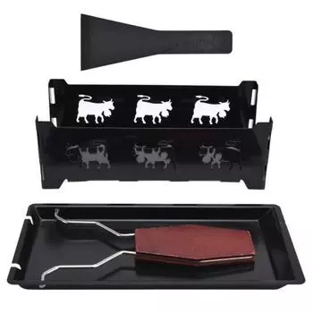 Мини-раклетница для сыра с черной ручкой, прямоугольная форма для выпечки, инструмент для выпечки сыра