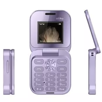 Мини-раскладной мобильный телефон 1,77 дюйма, FM-радио, Magic Voice, черный список, быстрый набор, вибрация, 2 SIM-карты, небольшой дисплей, складной телефон, запасной телефон синий