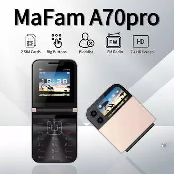 Мини-раскладной мобильный телефон с двумя SIM-картами, 2G GSM, 2,4-дюймовый экран, скоростной набор, волшебный голосовой фонарик, FM-черный список, маленькая раскладушка, запасной телефон белый