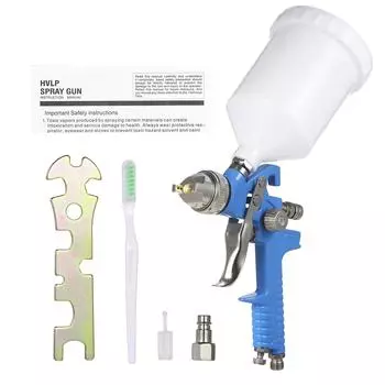Мини-распылитель большого объема и низкого давления, распылитель воздушной краски с соплом 1,7 мм, емкостью 600 мл 1.3mm синий