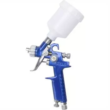 Мини-распылитель краски Пистолет-распылитель 120 мл 1,0 мм Медная емкость сопла HVLP Пистолет-распылитель Гравитационный пистолет-распылитель с регулятором воздуха Алюминиевый распылитель краски
