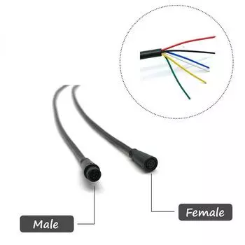 Мини-разъем Джулет 2, 3, 4, 5, 6-контактный кабельный разъем водонепроницаемый для дисплея Ebike 2-Pin Female