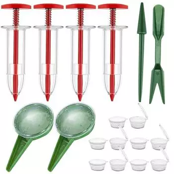 Мини-разбрасыватель семян, ручной сеялка с ящиком для хранения семян, ручной сеялка-разбрасыватель семян с 2 инструментами для пересадки для садоводства A