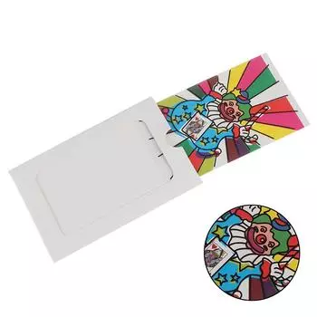 Мини-размер, изменяющий клоун, цветная карта, фокусы, игрушки, сценический магический реквизит one size