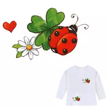 Мини-размер патчей 5*3 см, мультяшные насекомые, гладильные нашивки для одежды, футболки, наклейки Parches