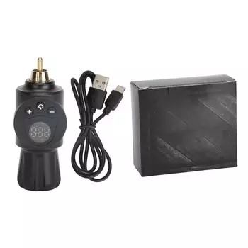 Mini RCA Tattoo Power Bank Supply Portable Swallow Tailed LCD Display Cordless Tattoo Battery