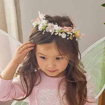 Мини-рецепт: повязка на голову в виде феи-тиары «Динь-Динь» – очаровательная цветочная корона для девочек