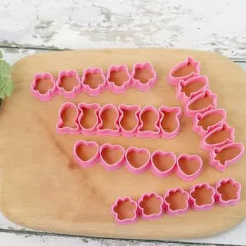 Мини-резак для печенья Yousheng, рыба, морковь, простой в использовании, чистый функциональный инструмент для резки печенья, только ручная стирка, форма для выпечки домашних животных Flower