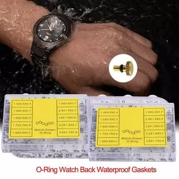 Мини-резиновое уплотнительное кольцо для часов, Корона, водонепроницаемая прокладка для задней крышки часов, инструменты для ремонта часов, аксессуары, водонепроницаемая шайба, уплотнительное кольцо