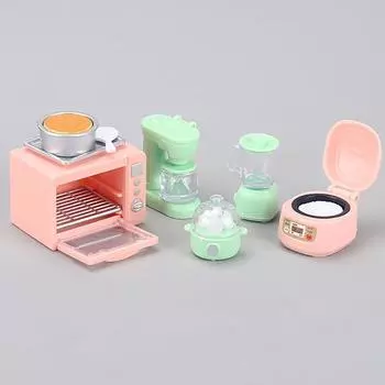 Мини рисоварка духовка соковыжималка яйцеварка модель кукольного домика миниатюрная кухонная техника для кукольных аксессуаров мини-игровой домик игрушка