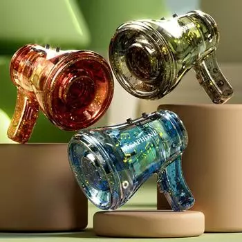 Мини-рог брелок записываемый ручной динамик музыкальный плеер сумка подвески игрушка для смены голоса для вечеринок и мероприятий синий