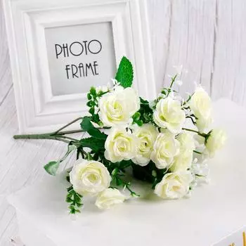 Мини-роза 1 букет искусственных шелковых веток цветов искусственные цветы искусственные цветы для декора свадьбы