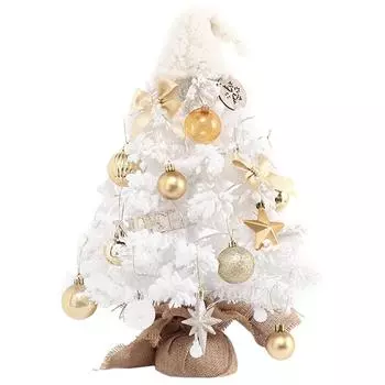 Мини-Рождественская елка Деревья Рождественская елка Искусственная Миниатюрная Украшение Рождественский Столешница Украшение белый