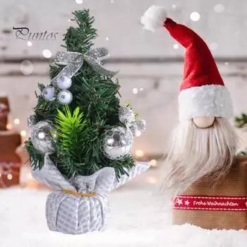 Мини-рождественская елка изысканного качества, настольная рождественская елка для домашнего офиса, праздничное украшение стола красный