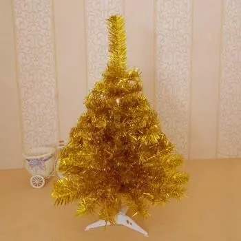 Мини-рождественская елка со стабильным основанием, яркий цвет, реалистичный вид, многоразовая искусственная рождественская елка, украшение для рабочего стола розовый