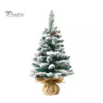 Мини-рождественская елка со светодиодной подсветкой, реалистично выглядящая, яркий цвет, искусственный орнамент рождественской елки с подсветкой на батарейках 60cm Colorful Light