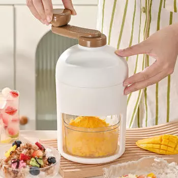 Мини-ручная дробилка для льда, машина для снежного конуса, практичные батончики для кемпинга, кухни, вечеринки, удобное руководство