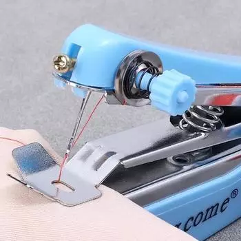 Мини ручная швейная машинка, быстрая удобная строчка для одежды из ткани, портативная ручная беспроводная швейная машинка, инструменты для шитья своими руками