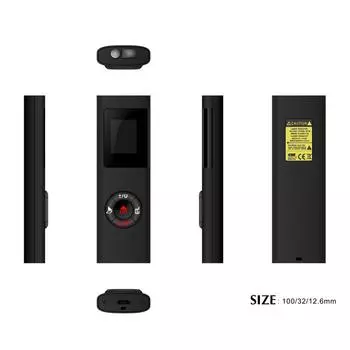 Мини-ручной лазерный дальномер с зарядкой через USB, измеритель точности для внутренней отделки и внутреннего использования