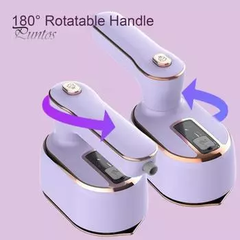 Мини-ручной отпариватель с вращающейся ручкой, легкий портативный отпариватель для сухой и влажной одежды, гладильная машина EU фиолетовый