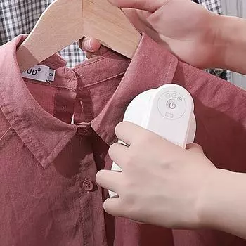 Мини-ручной отпариватель с зарядкой от USB, ручной паровой утюг для ткани, нагрев 30 с, 110 Вт, 3 уровня нагрева, отпариватель для удаления складок на ткани белый