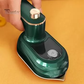 Мини-ручной паровой утюг со складной ручкой, 38 Вт, портативный отпариватель для сухой и влажной одежды, гладильная машина для домашних путешествий US Plug темно-зеленого