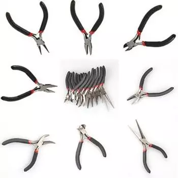 Мини ручной работы DIY ювелирные плоскогубцы инструмент резак цепь круглый изогнутый нос бисер