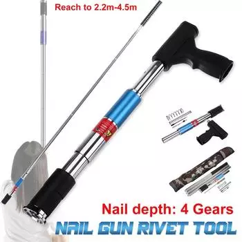 Мини-ручной стальной пистолет для гвоздей, инструмент для заклепок, потолочный настенный анкер, устройство для прорезывания проволоки, настенный крепеж, металлообрабатывающий заклепочный пистолет, инструмент Without Poles