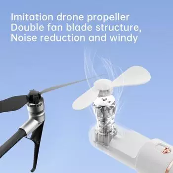 Мини-ручной вентилятор, карманный вентилятор, складное хранение, сверхдолгий срок службы батареи, 3-скоростной, мощный уличный портативный вентилятор с зарядкой через USB розовый