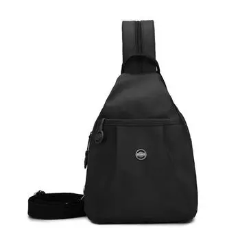 Мини-рюкзак новый простой и универсальный противоугонный женский нагрудный рюкзак модный из ткани Оксфорд повседневный маленький рюкзак чёрный