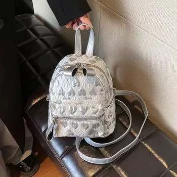 Мини-рюкзак с вышивкой Love для женщин, сумка через плечо, маленькие рюкзаки, корейская мода, выход в свет и путешествия, новинка