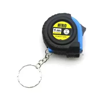 Мини-рулетка, брелок, универсальная линейка, метрическая рулетка, выдвижная, 1 м, измерительная лента, дюйм, индивидуальный инструмент A синий