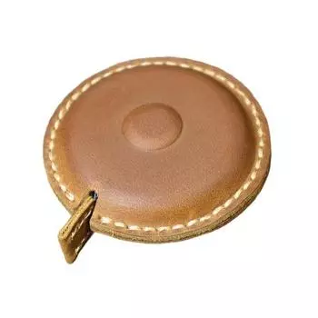 Мини рулетка из искусственной кожи 1,5 м/60 дюймов Портативная двусторонняя мягкая измерительная лента Выдвижная гибкая лента для измерения роста Измерительный инструмент коричневый