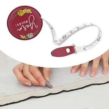 Мини-рулетка в винтажном стиле, портативная выдвижная линейка, элегантная ностальгическая мини-рулетка для шитья и рукоделия