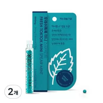Мини-съедобные капсулы Fresh Tok Tok для полоскания и мяты, 2 штуки, 840 мг