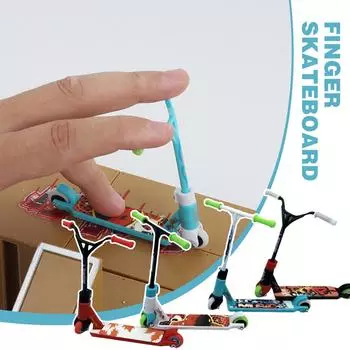 Мини-самокат для пальцев, модель из сплава, интерактивный сенсорный палец для детей, скейтборд, скутер, активность Q8O0 random-one-size