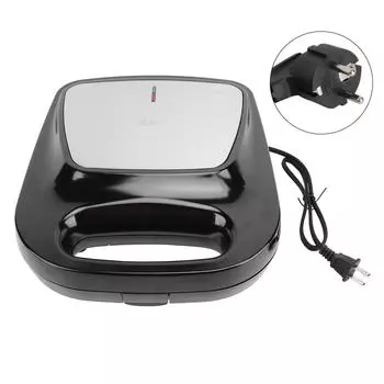 Мини-сэндвичница 1400 Вт, алюминиевая, антипригарная, электрическая, пресс для сэндвичей на завтрак, для домашнего набора 220V EU Plug