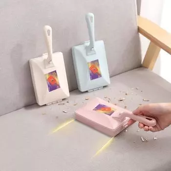 Мини-щетка для ковров, ручная щетка для коврового стола, двойная головка для коврового стола, щетка для уборки шерсти домашних животных, щетка-коллектор розовый