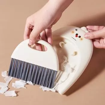 Мини-щетка для очистки рабочего стола, щетка для пыли и мусора, комбинированная щетка для чистки креативной мультяшной клавиатуры, щетка для очистки щелей от пыли