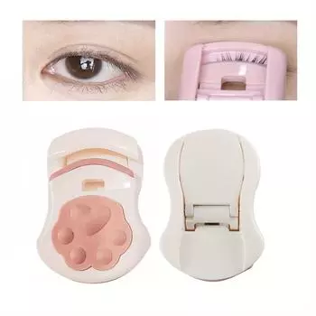 Мини-щипцы для завивки ресниц «кошачий коготь» Портативные щипцы для завивки ресниц «горячие» щипцы для завивки ресниц «кошачий коготь» белый