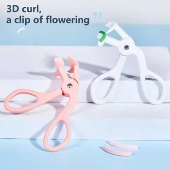 Мини-щипцы для завивки ресниц, простое управление, практичный инструмент для подтяжки ресниц для новичков белый