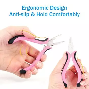 Мини-щипцы с 3 отверстиями для микро-нано-колец/звеньев, открывалка для наращивания волос и инструмент для снятия, щипцы для волос, инструменты для наращивания